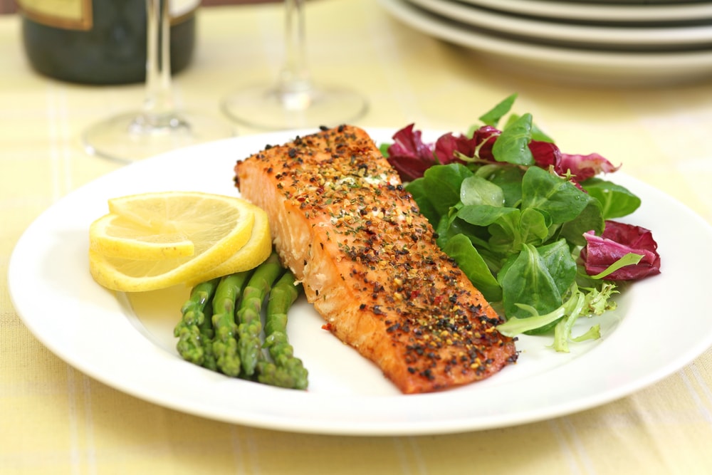 Pepper Crusted Baked Salmon Recipe